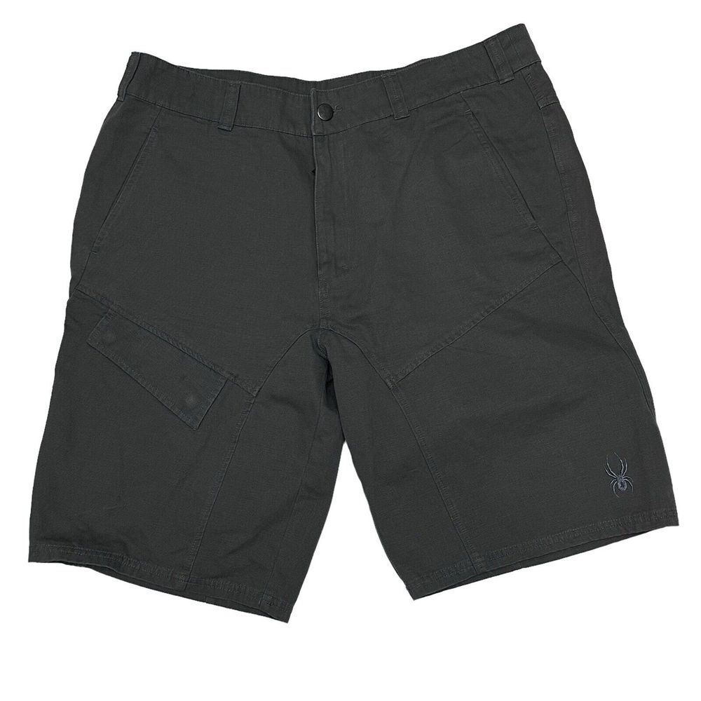 SPYDER Cargo Shorts Men's‎ Size XXL (41" Waist) Dark Grey 12" Inseam Pockets